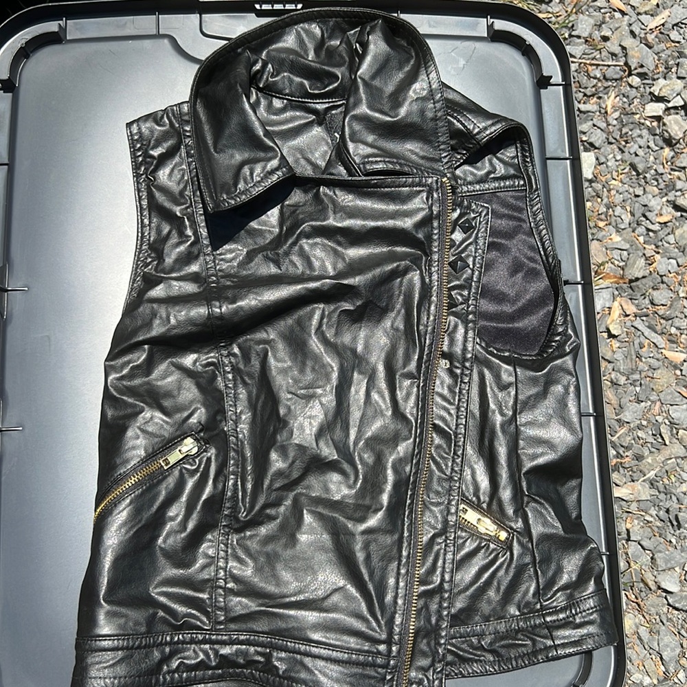 Leather vest